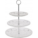 3 Tier Cut Glass Style Cake Stand [879999]