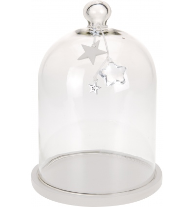 Glass Dome Bell Jars With Deco Stars