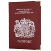 UK Real Leather Passport Holder (Maroon)