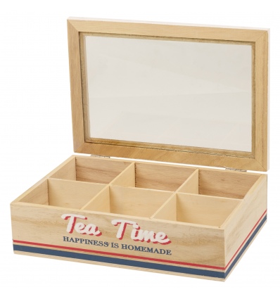Tea Time 6 Or 9 Compartment Tea Boxes
