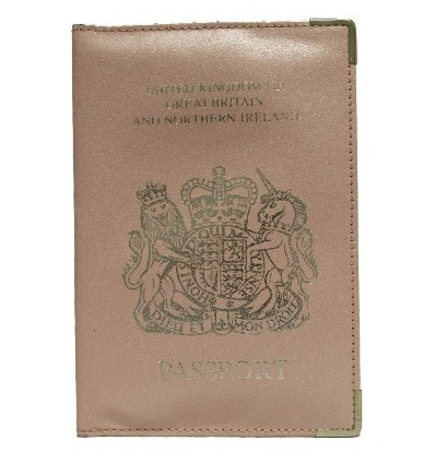 UK Real Leather Passport Holder (Maroon)