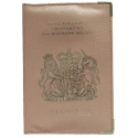 UK Real Leather Passport Holder (Pink)