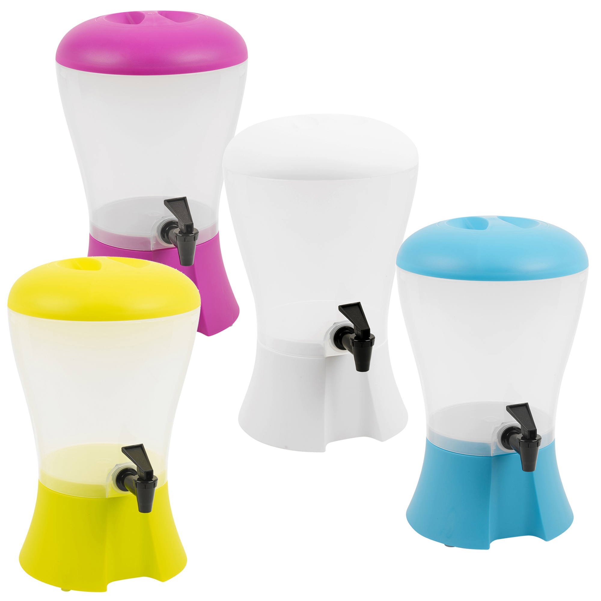 4.5 Litre Plastic Drink Dispenser With Stand & Tap Outdoor BBQ Cocktail
