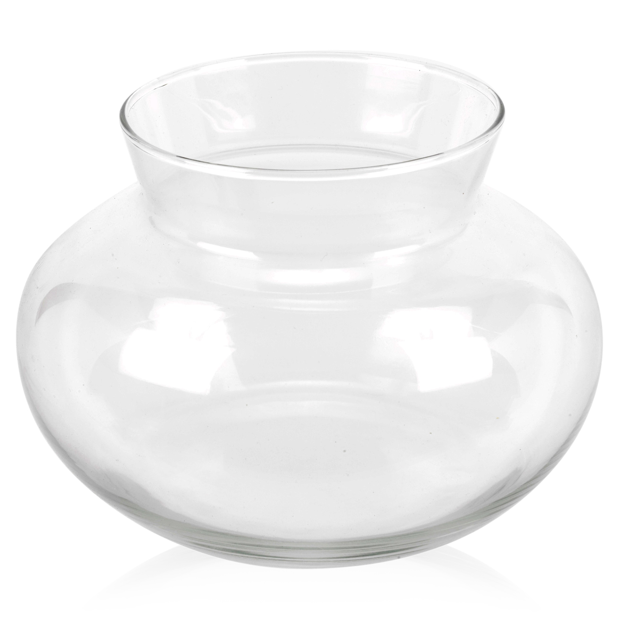 Pasabahce Flower Decorative Vase Glass Bowl Centre Piece Round