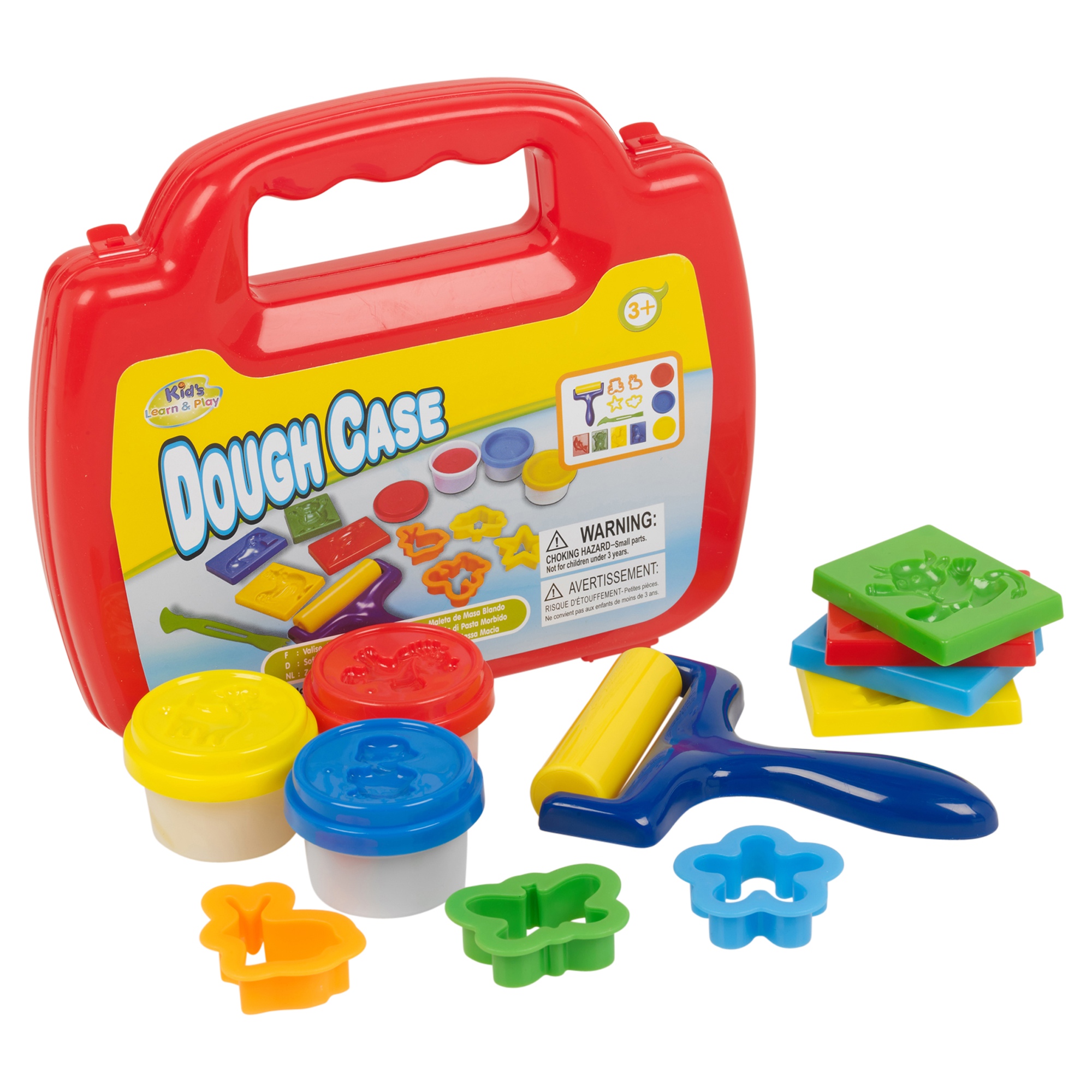 13 Piece Clay Childrens Dough Set Mini Carry Case Craft Shapes Gift