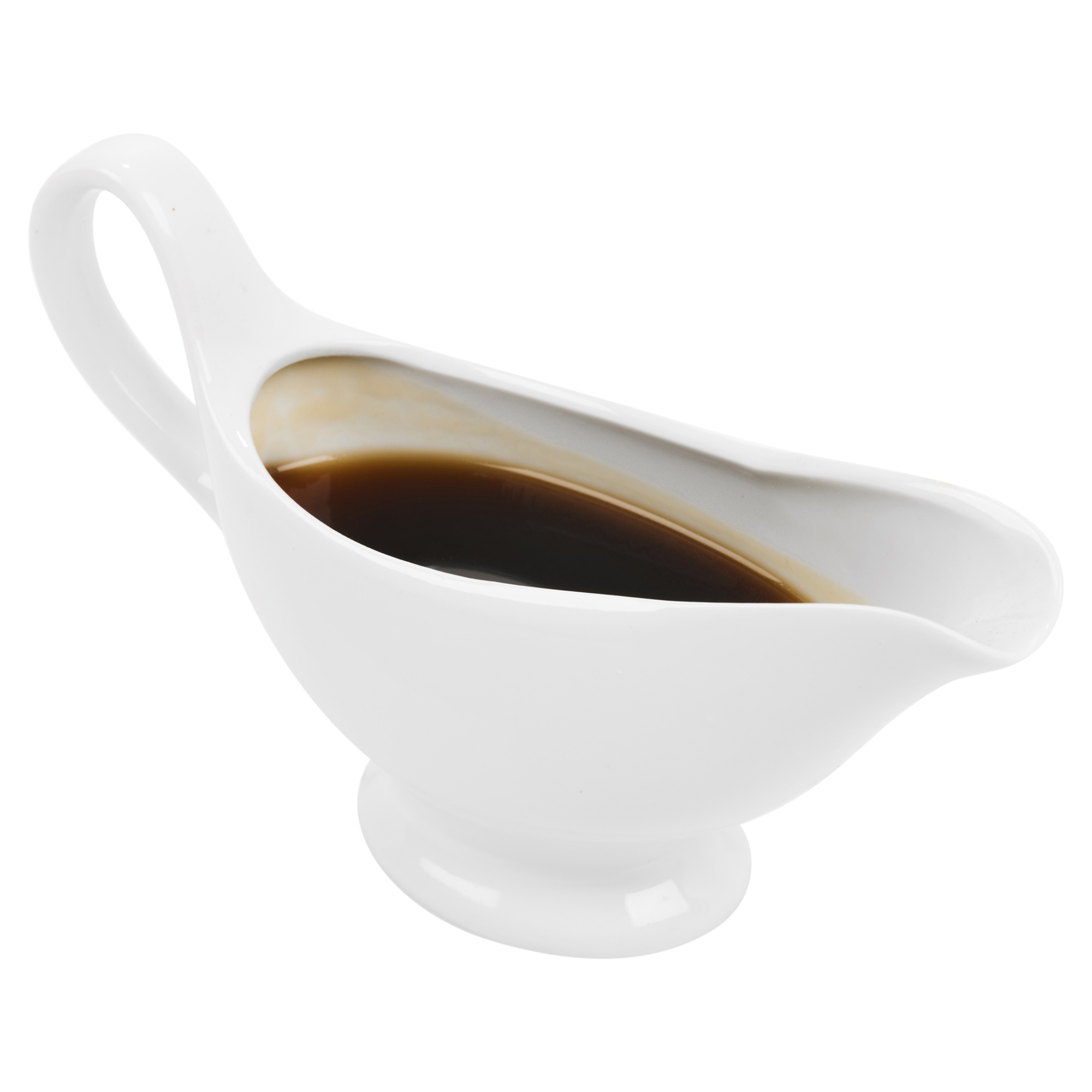 2 x Gravy Dish Bowl White Porcelain Boats Condiment Sauce Salad