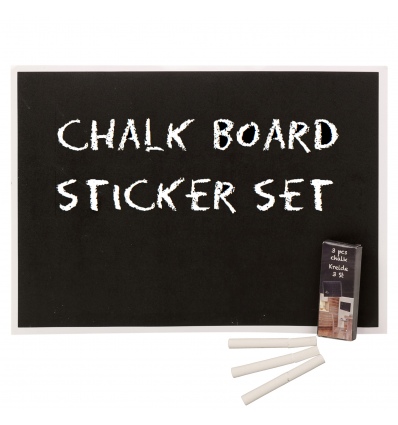 6pc Sticker Blackboard & Chalk [298481]