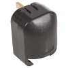 Large Black 13 Amp EU-UK Adaptor Plug