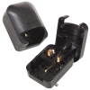 Large Black 13 Amp EU-UK Adaptor Plug