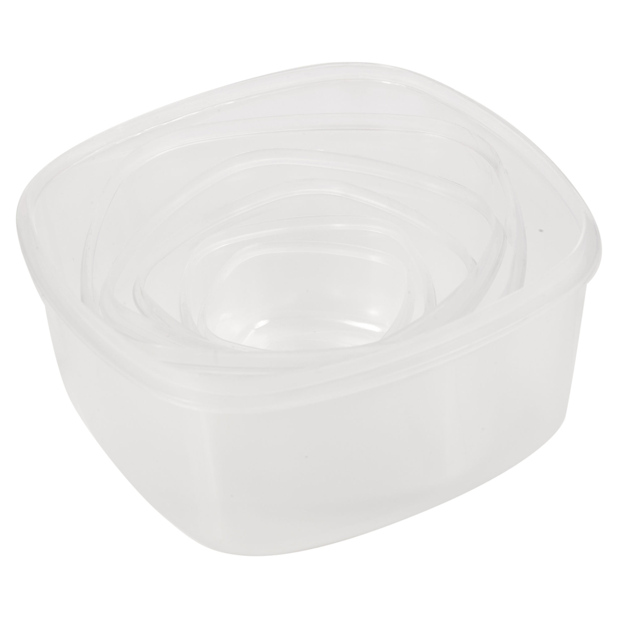 12 Piece Plastic Food Storage Containers Set Colour Lid Reusable
