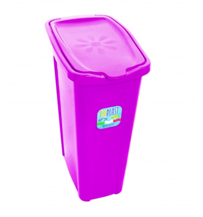 35L Slim Laundry Basket With Lid