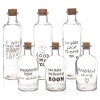 Cork Lid Glass Bottles With Text