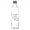 Cork Lid Glass Bottles With Text