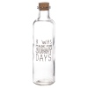 Cork Lid Glass Bottles With Text