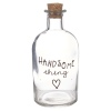 Cork Lid Glass Bottles With Text