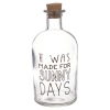 Cork Lid Glass Bottles With Text