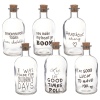 Cork Lid Glass Bottles With Text