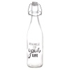 Set Of 4 Glass Clamp Bottles 500ml [006865]