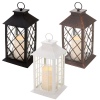 Lantern With LED Candle 28cm