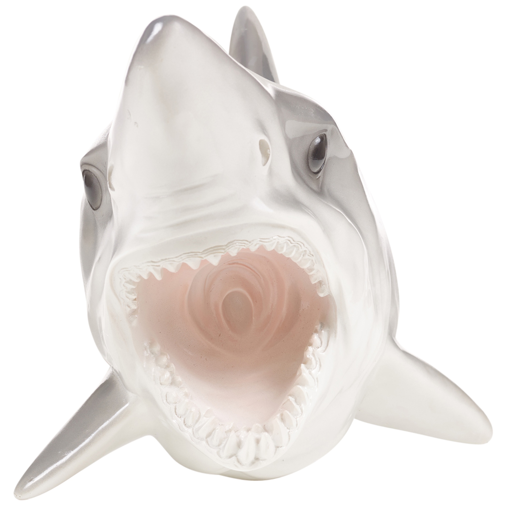 stuffed shark head wall decor