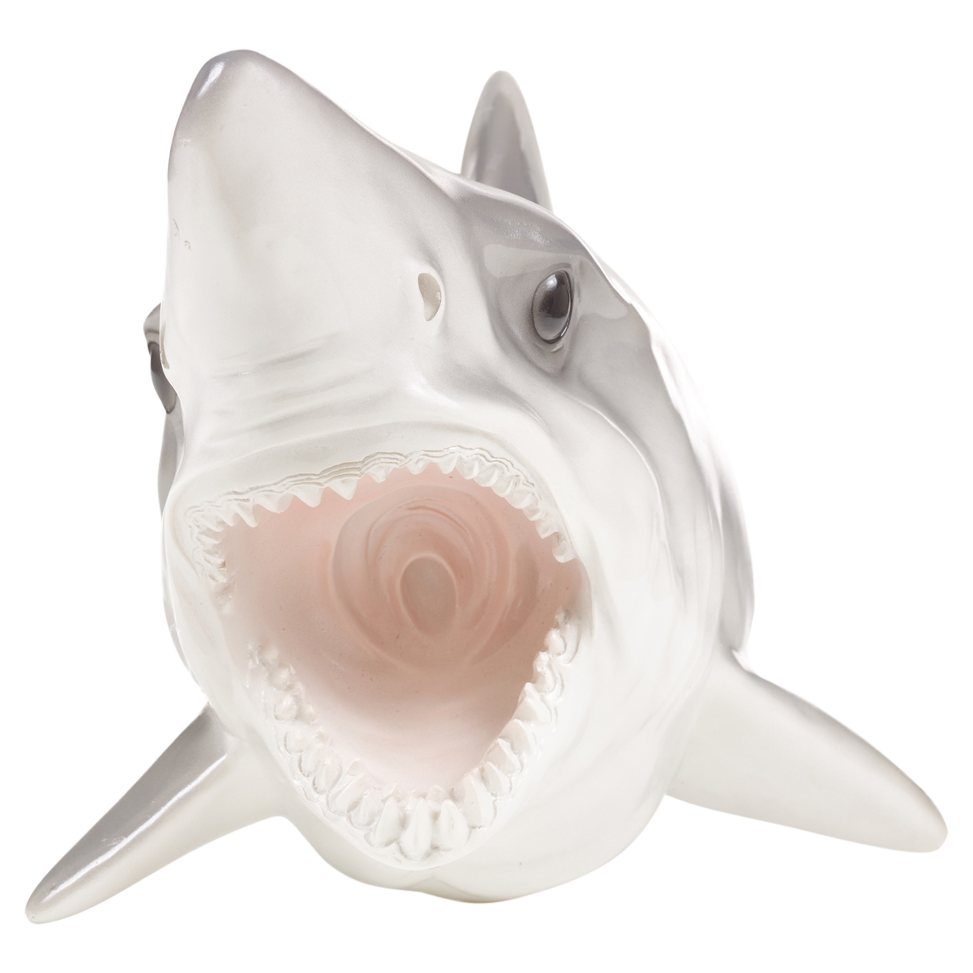 stuffed shark head wall decor