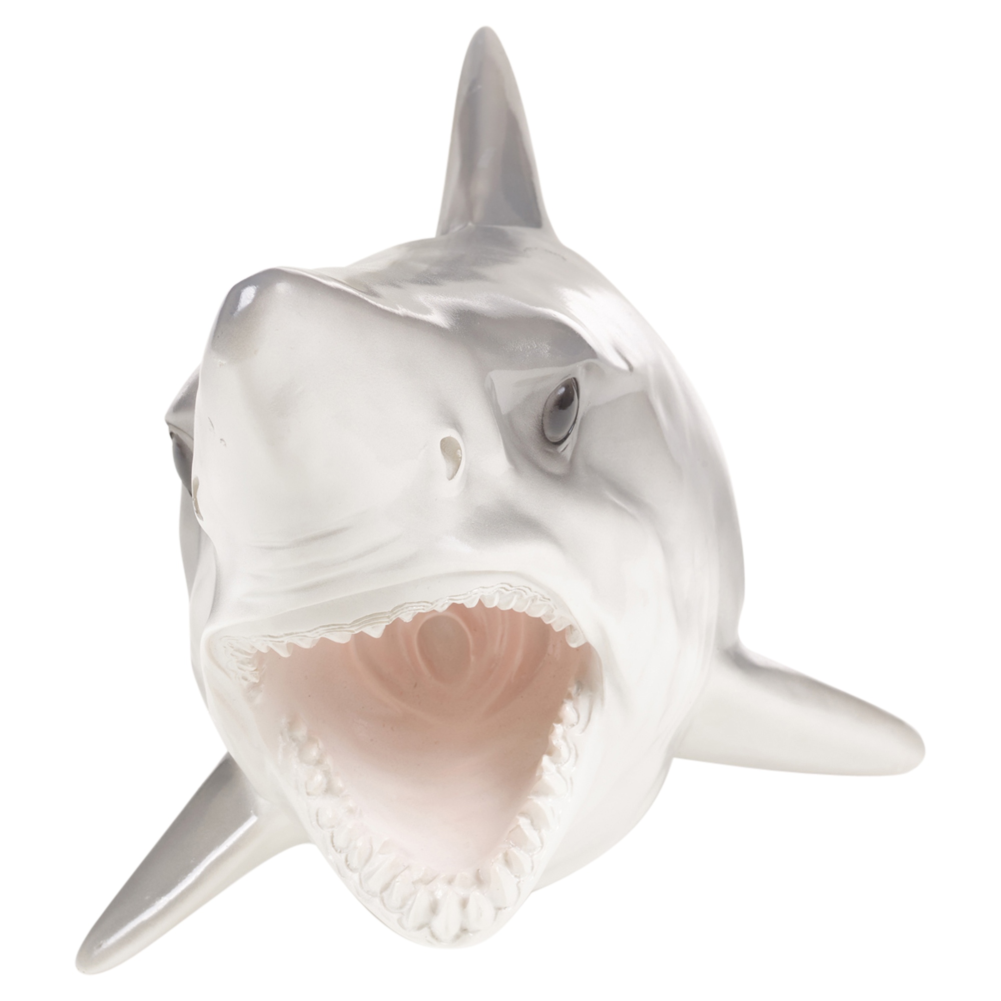 stuffed shark head wall decor