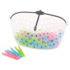 Plastic Basket With 36 Pegs [143744]