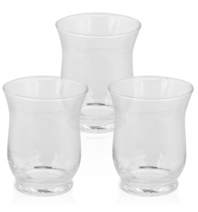 Hurricane Candle Holder Clear Glass -3 Sizes