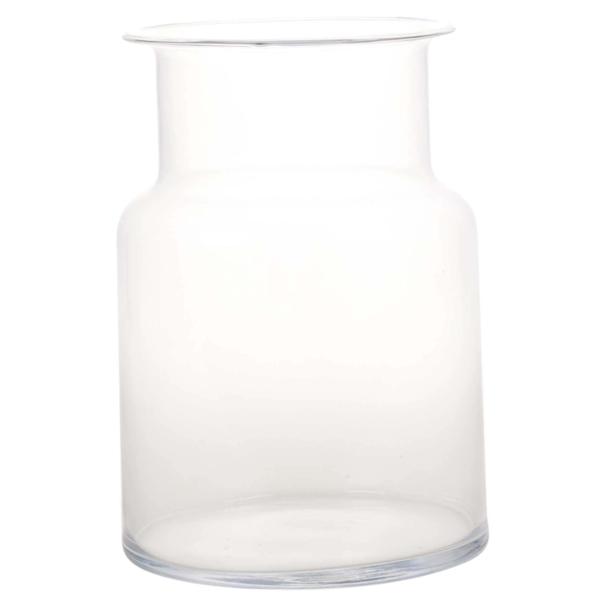 Large Clear Glass Vase Footed Centrepiece Decorative Tall Flower