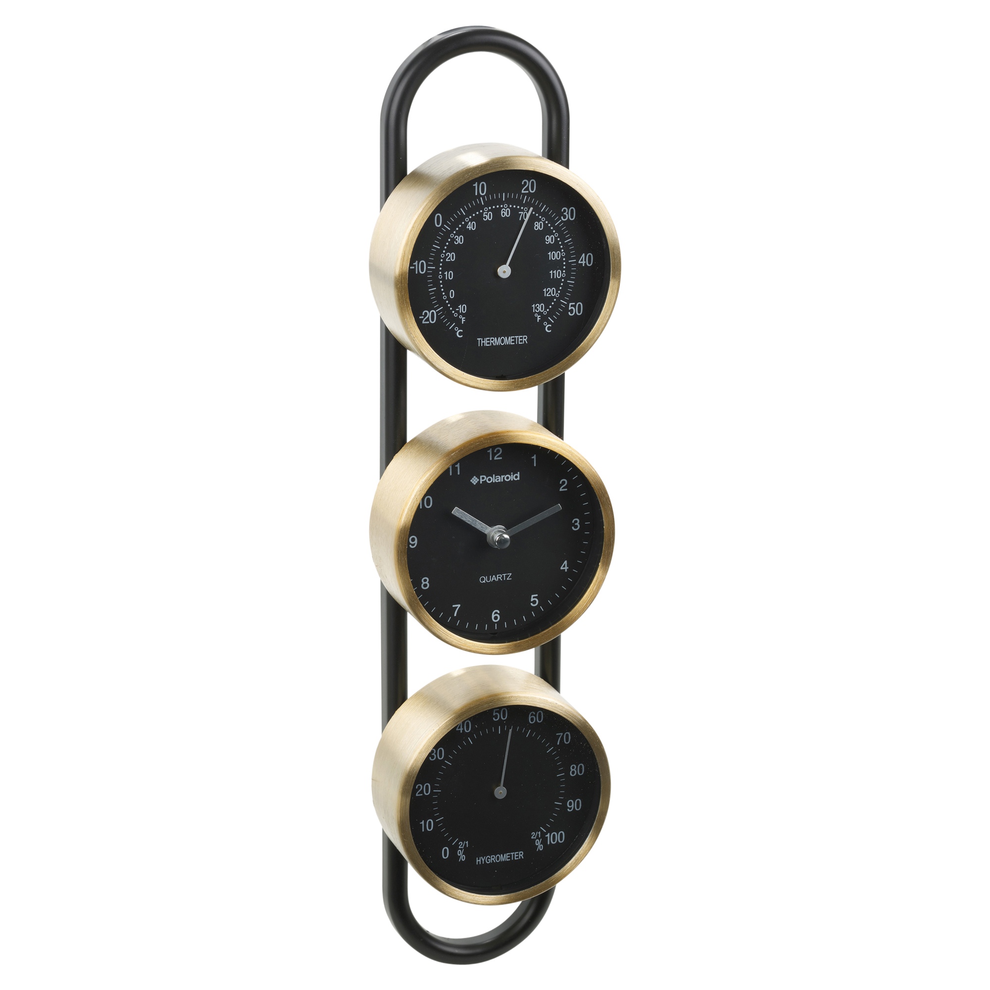 Polaroid Weather Station Quartz Clock Thermometer Hygrometer Forecast