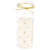 10cm Candle in Glass (cream) [678424]