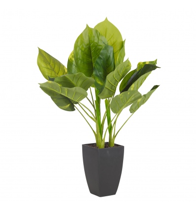 65cm Large Plant in Black Square Flowerpot [132564]