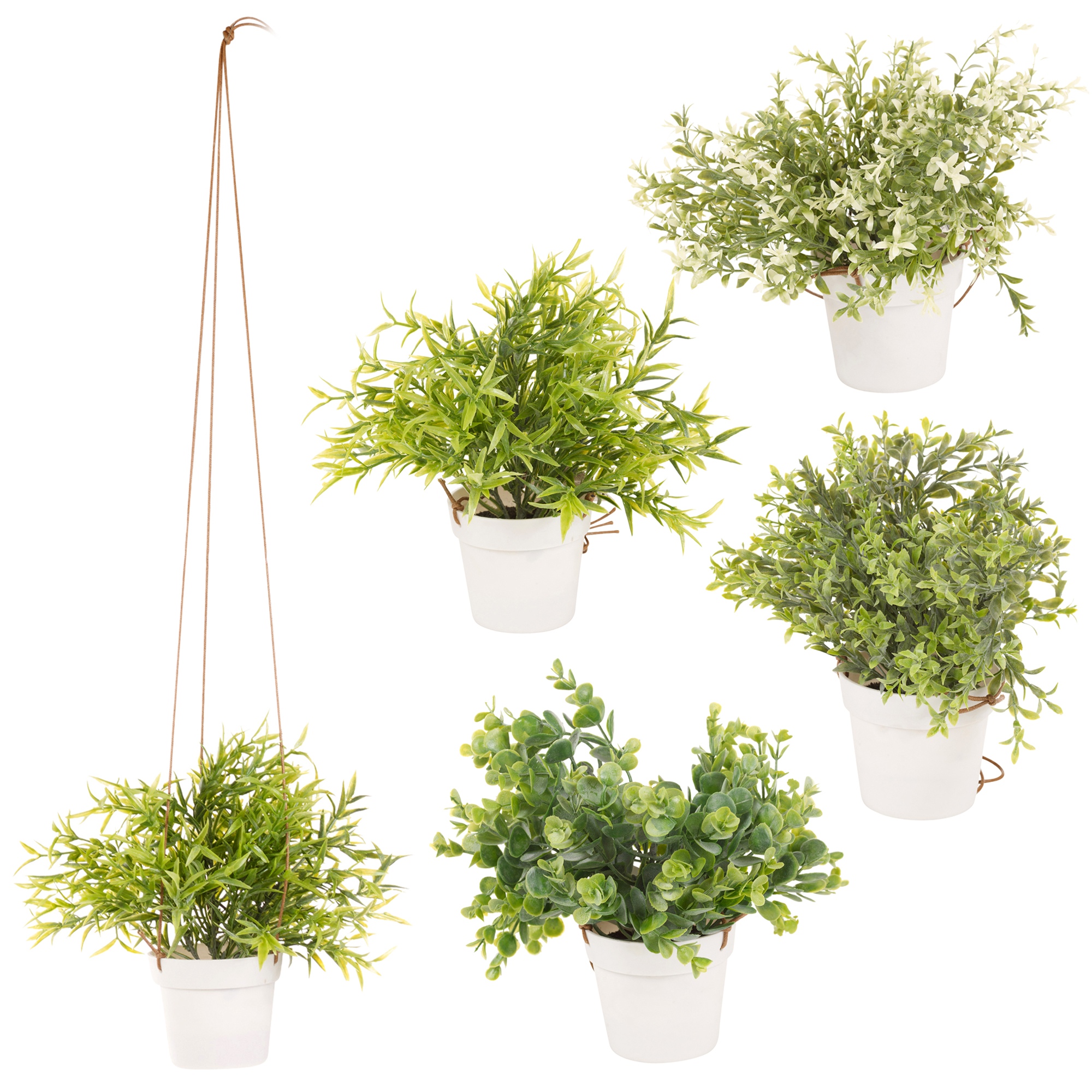  Artificial  Hanging Plant  Pot  Basket Indoor Outdoor Garden 