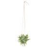 Artificial Hanging Herb Plants in White Flowerpot [119183]