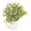 Artificial Hanging Herb Plants in White Flowerpot [119183]