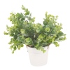 Artificial Hanging Herb Plants in White Flowerpot [119183]