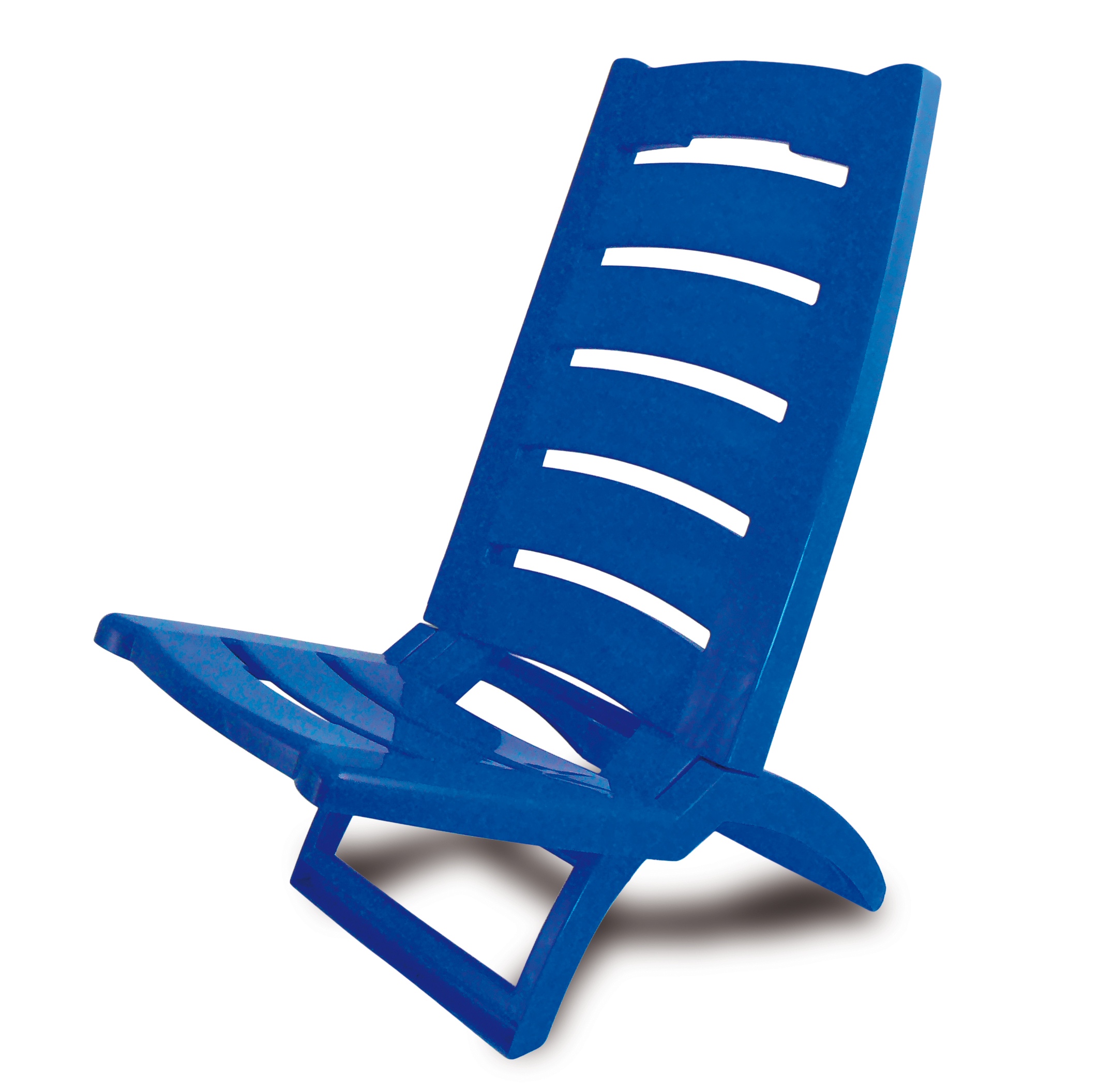 Plastic Portable Folding Low Beach Chairs Coloured Garden Picnic