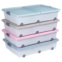 55L Underbed Storage Box Rollers With Split Lid [278125]