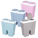 2x 25L Pastel Coloured Square Duobin [278088]