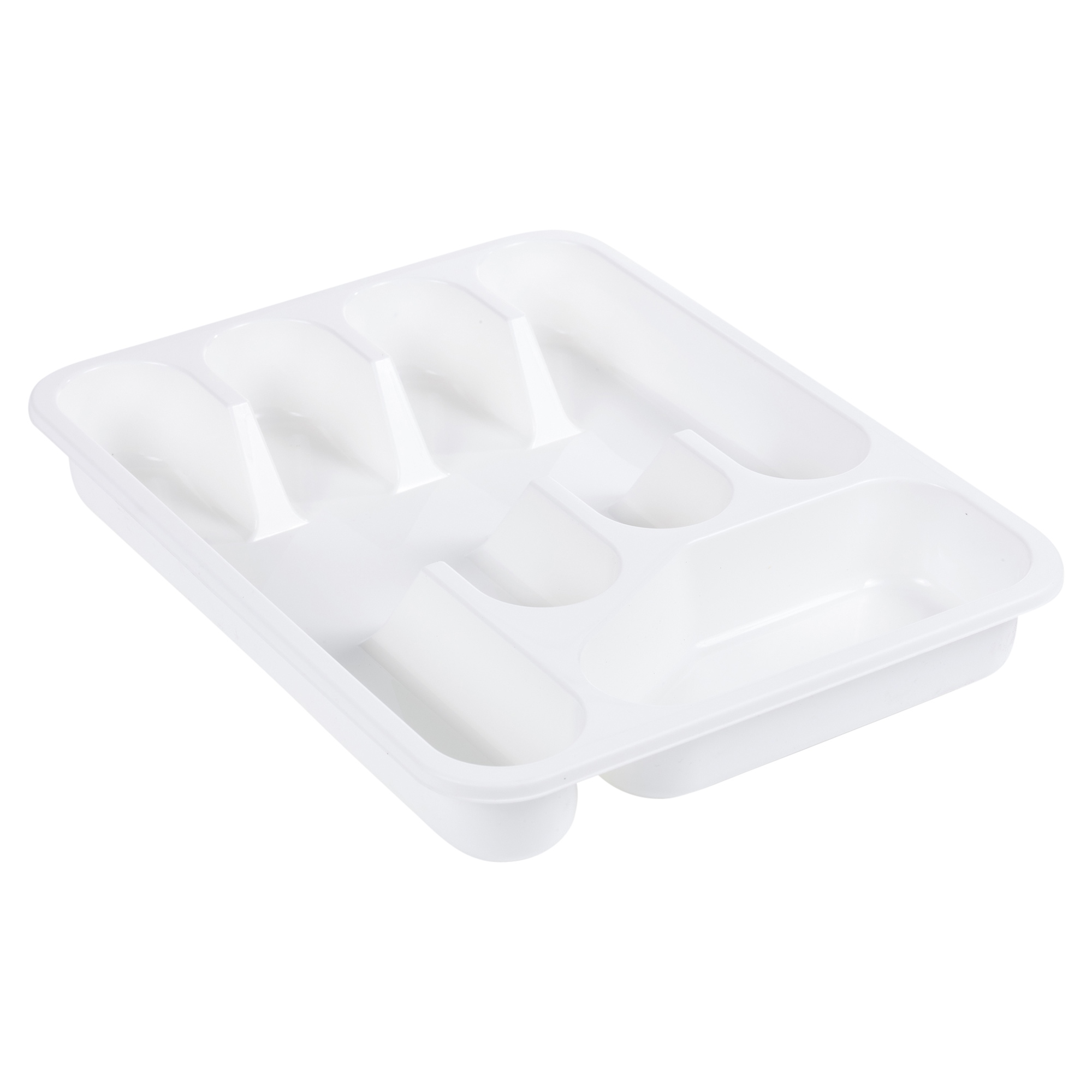 5 Compartment Plastic Cutlery Tray Kitchen Drawer Organiser Holder