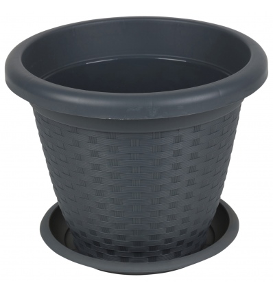 20cm Rattan Pot With Drainage Holes