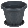 20cm Rattan Pot With Drainage Holes