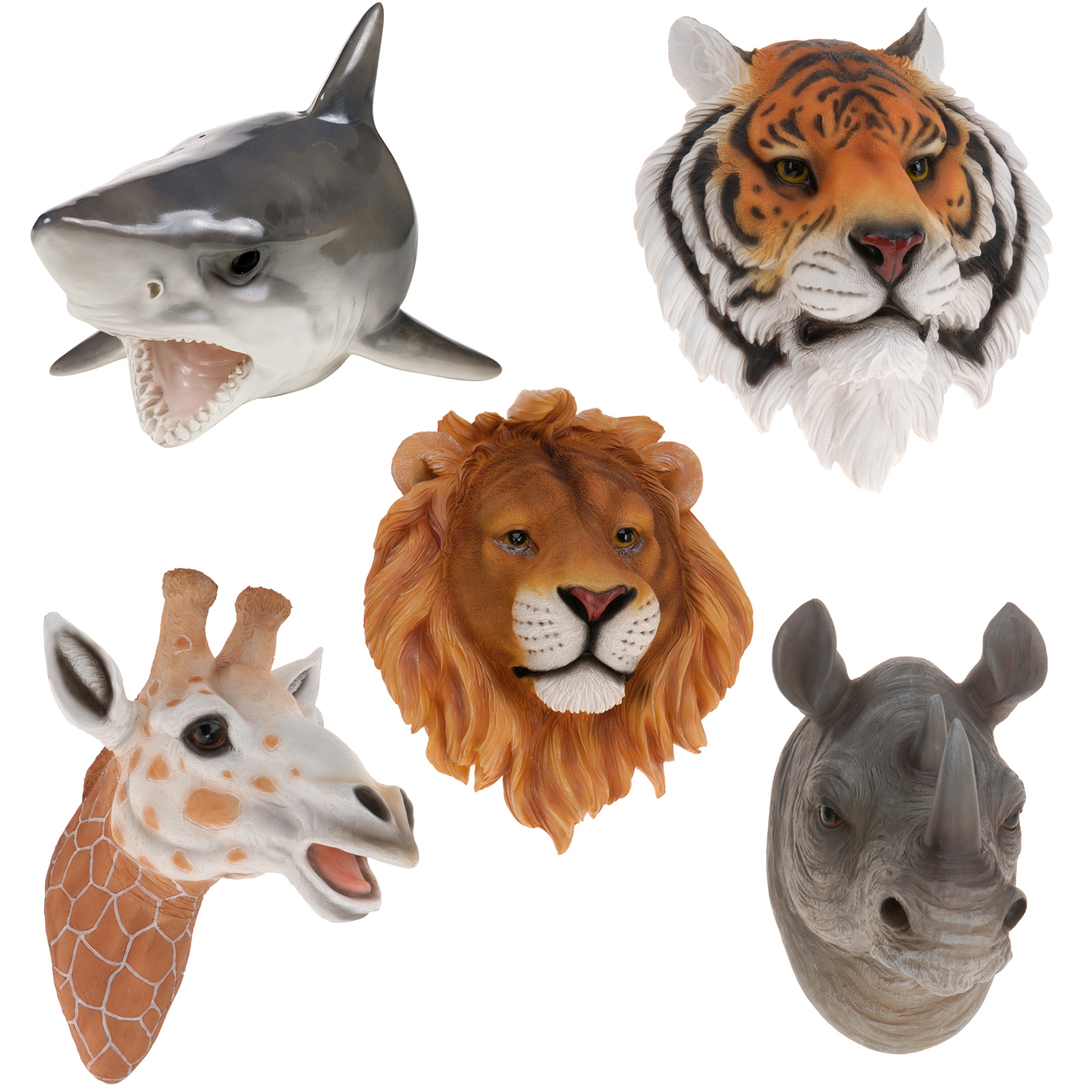 Large Wall Mount Hang Animal Head Ornament Decoration Realistic Display