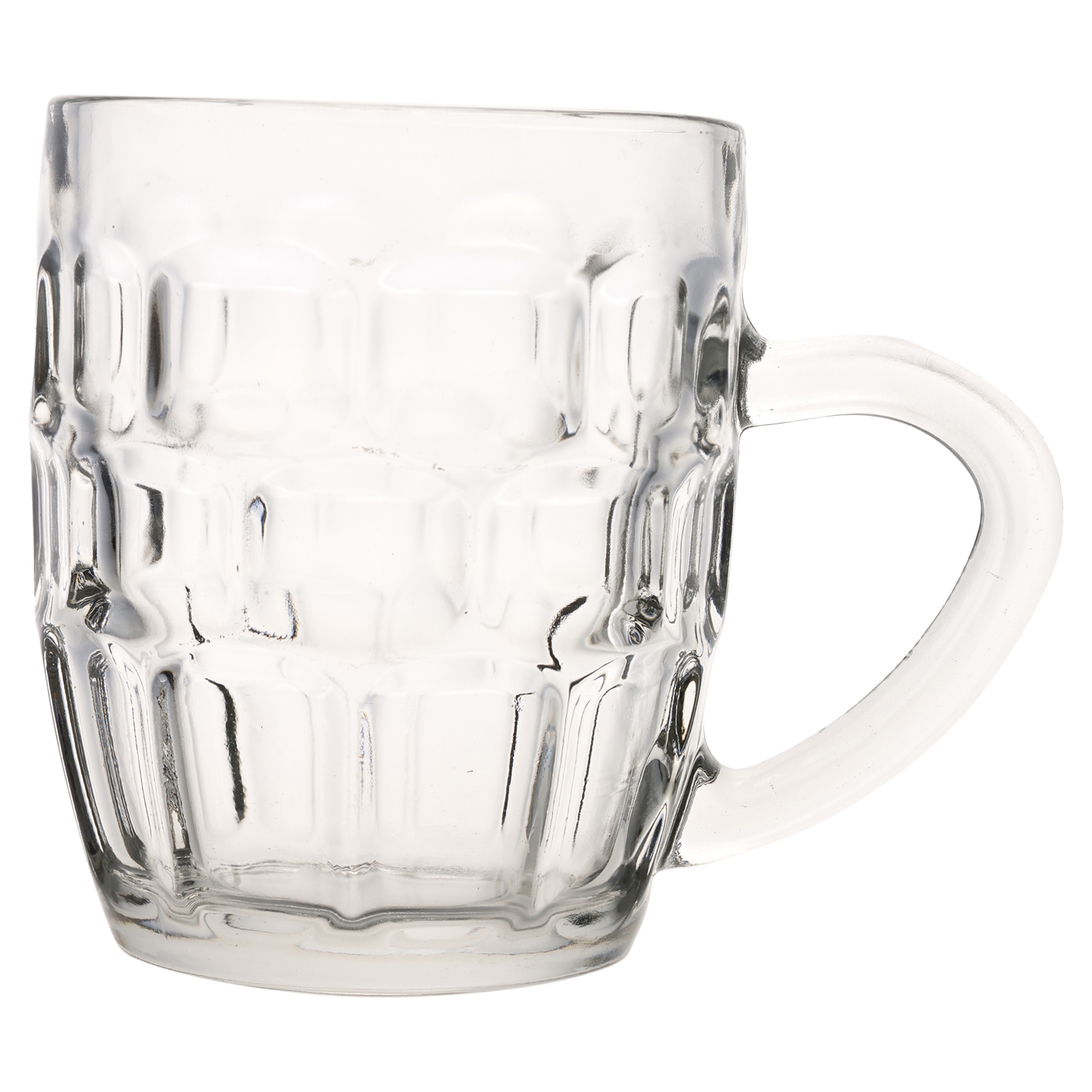 2 4 6 x 285ml Beer Lager Glass Pint Stein Tankard Glasses Dimpled Ale