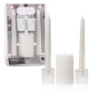 5pc Wedding Dinner Candle & Glass Holders Set [869834]