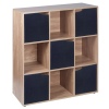 Wooden 9 Cubed Storage Units (Oak)[126366]