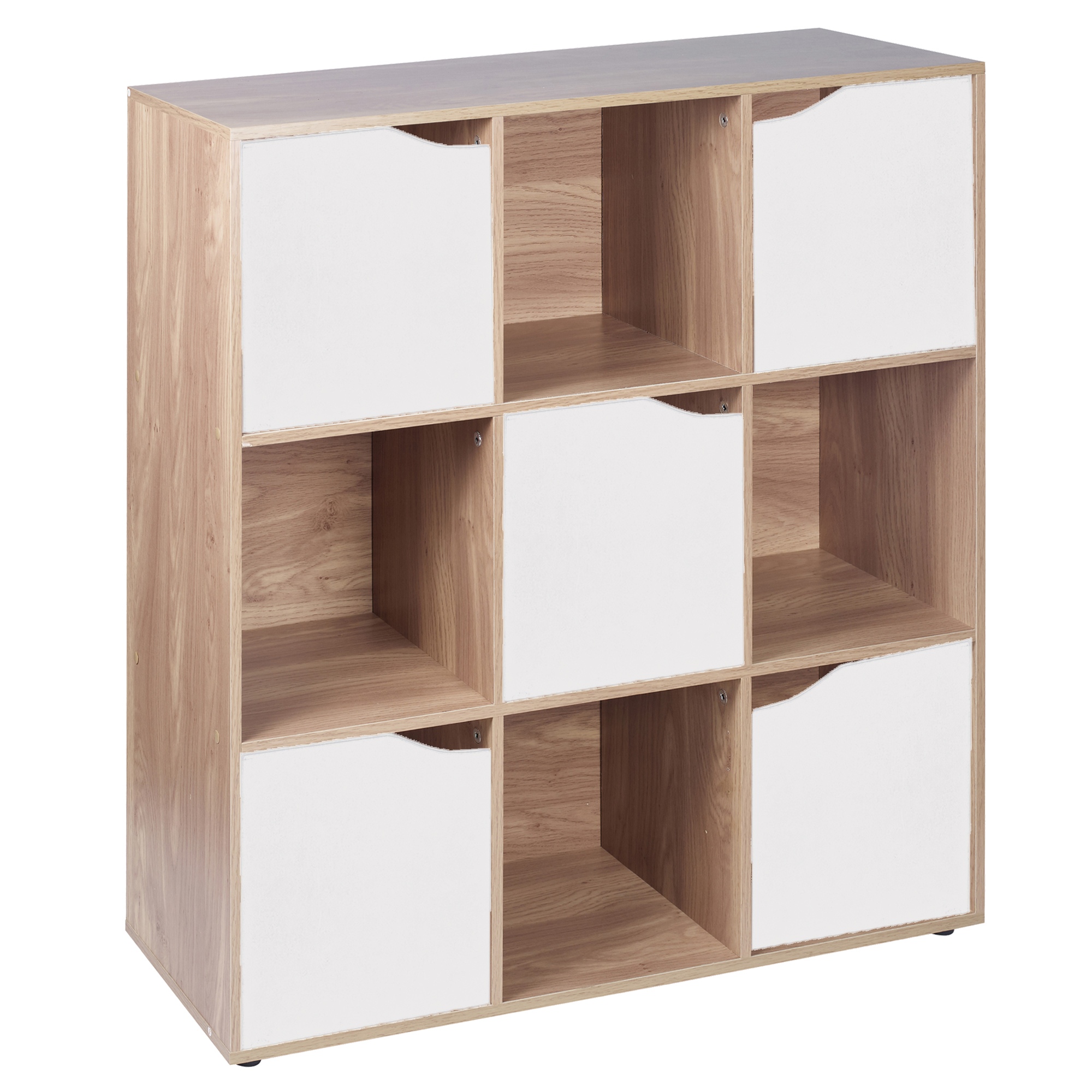 6,9 Cube Oak Modular Bookcase Shelving Display Shelf Storage Unit Wood