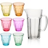 6pc set Colored Drinking Glasses 9oz [140500]