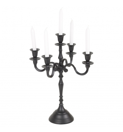 40cm Black 5 Arm Candle Holder [321023]