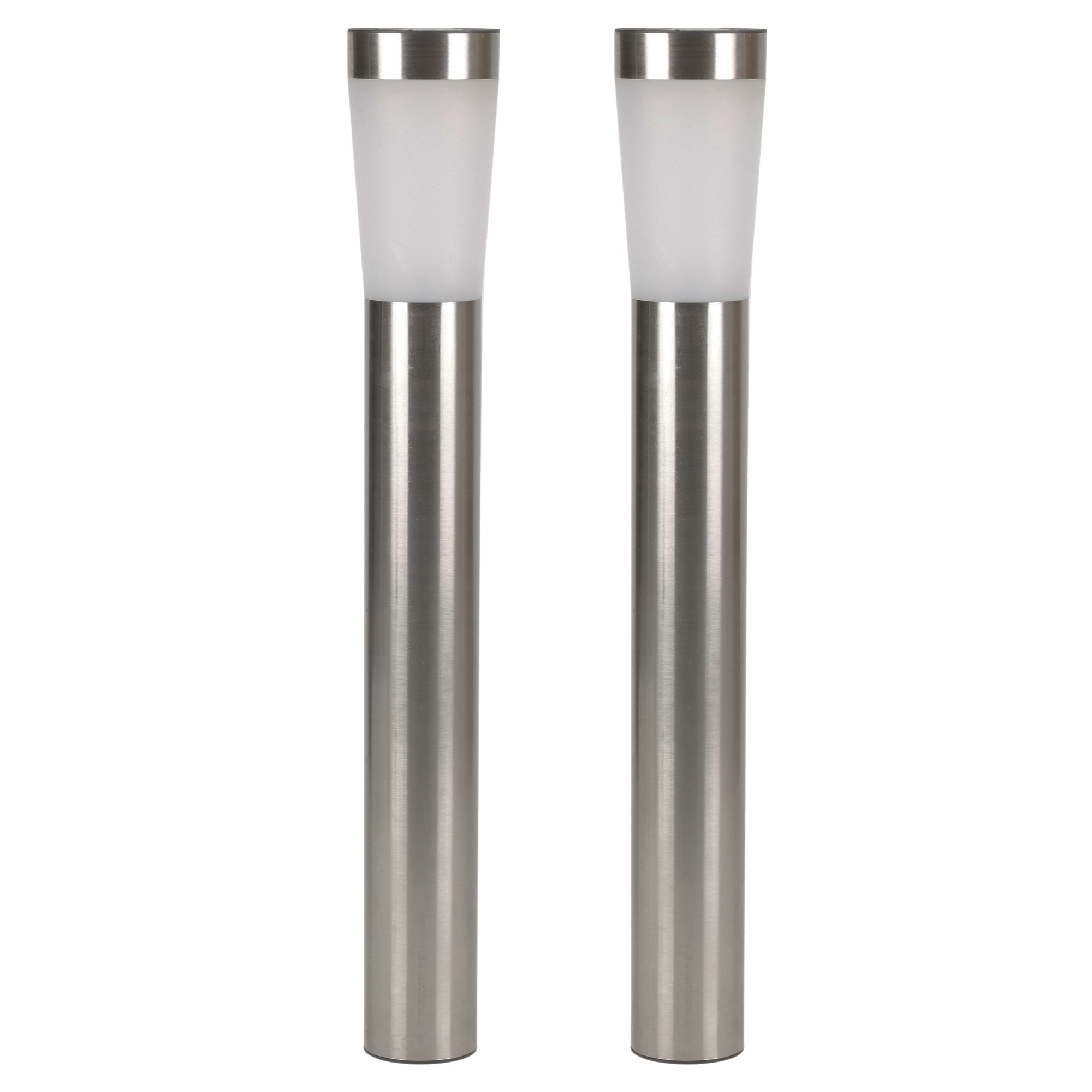 Solar Betrieben Stainless Steel LED Lampe Garten Post Einfahrt Neu